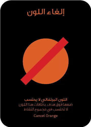 بطاقة تكتيك: ⁨إلغاء اللون البرتقالي⁩
